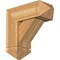 Ekena Millwork Traditional Arts and Crafts Rough Sawn Bracket w/ Offset Brace, Western Red Cedar, 8"W x 20"D x 20"H BKT0806X20X20TRA03RWR - alternate 1